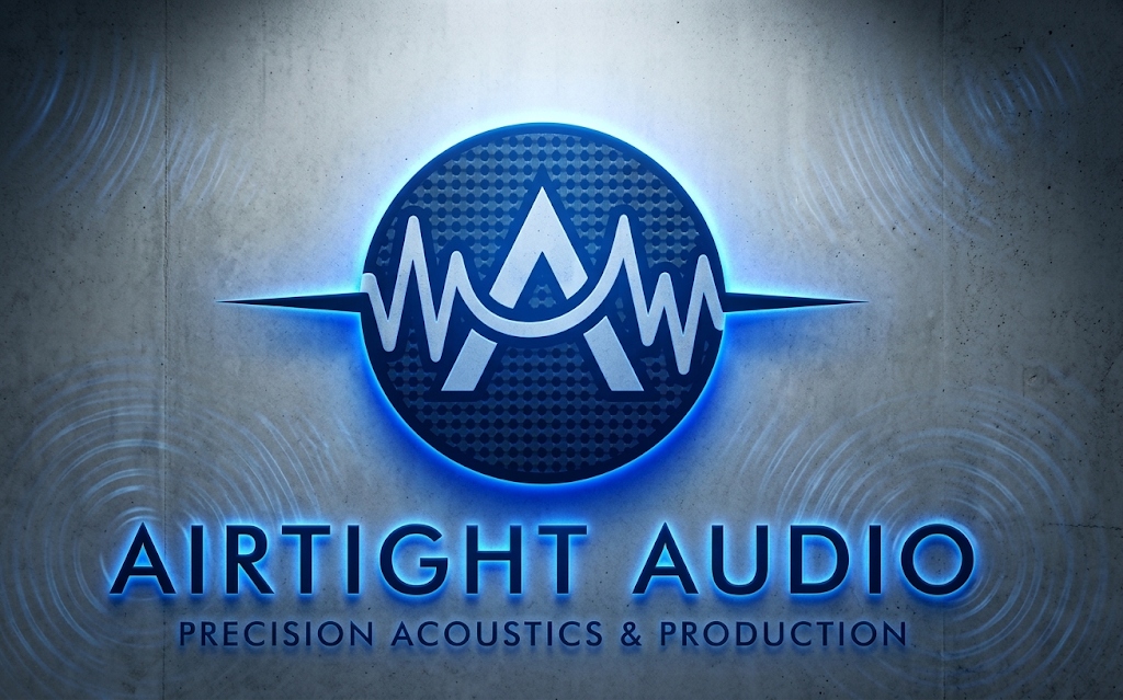 Airtight Audio Glassmorphic Shield Logo