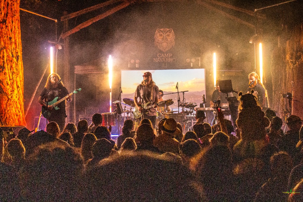 Live festival performance and event stage lighting at Camp Navarro